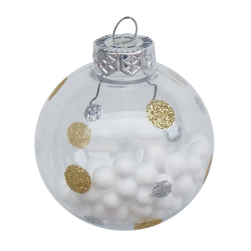 Jeco 50 Piece Tinsel Town Christmas Tree Ornament Set
