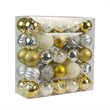 Jeco 50 Piece Tinsel Town Christmas Tree Ornament Set