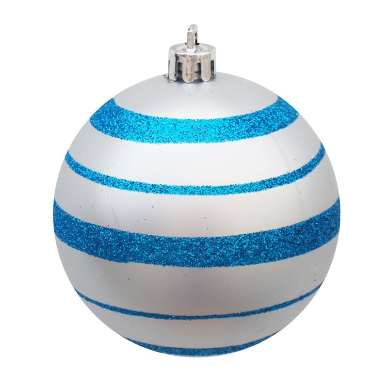 Jeco 27 Piece Christmas Tree Ornament Set in Blue and Silver