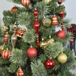 Jeco 43 Piece Shatterproof Plastic Christmas Ornament Set in Gold and Red