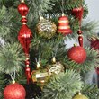 Jeco 43 Piece Shatterproof Plastic Christmas Ornament Set in Gold and Red
