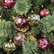 Jeco 30 Piece Shatterproof Plastic Christmas Ornament Set in Brown/  Gold/  Red