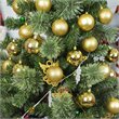 Jeco 55 Piece Shatterproof Plastic Christmas Ornament Set in Gold