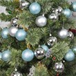 Jeco 55 Piece Shatterproof Plastic Christmas Ornament Set in Silver and Blue