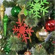 Jeco 40 Piece Shatterproof Plastic Christmas Ornament Set in Green/  Gold/  Red