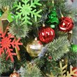 Jeco 40 Piece Shatterproof Plastic Christmas Ornament Set in Green/  Gold/  Red