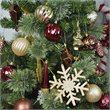 Jeco 40 Piece Shatterproof Plastic Christmas Ornament Set in Brown/  Gold/  Red