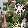 Jeco 40 Piece Shatterproof Plastic Christmas Ornament Set in Pink and Gold