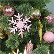 Jeco 40 Piece Shatterproof Plastic Christmas Ornament Set in Pink and Gold