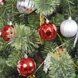 Jeco 40 Piece Shatterproof Plastic Christmas Ornament Set in Red and Silver