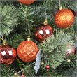 Jeco 48 Piece Shatterproof Plastic Christmas Ornament Set in Brass