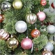 Jeco 57 Piece Shatterproof Plastic Christmas Ornament Set in Gold/ Pink/ Silver