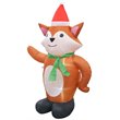 Jeco Giant Weather Resistant Polyester Inflatable LED Christmas Fox