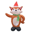 Jeco Giant Weather Resistant Polyester Inflatable LED Christmas Fox