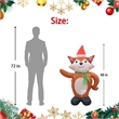 Jeco Giant Weather Resistant Polyester Inflatable LED Christmas Fox