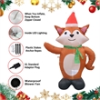 Jeco Giant Weather Resistant Polyester Inflatable LED Christmas Fox