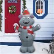 Jeco Giant Weather Resistant Polyester Inflatable LED Christmas Bear