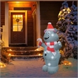 Jeco Giant Weather Resistant Polyester Inflatable LED Christmas Bear