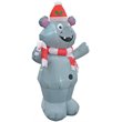Jeco Giant Weather Resistant Polyester Inflatable LED Christmas Bear