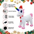 Jeco 3.5' Giant Weather Resistant Polyester Inflatable LED Christmas Unicorn