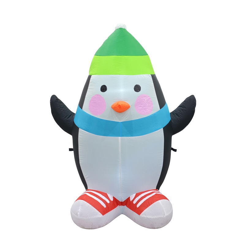 Jeco Giant Weather Resistant Polyester Inflatable LED Christmas Penguin