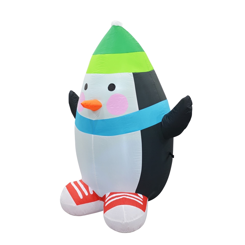 Jeco Giant Weather Resistant Polyester Inflatable LED Christmas Penguin