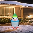 Jeco Giant Weather Resistant Polyester Inflatable LED Christmas Penguin