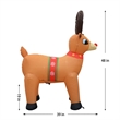 Jeco Giant Weather Resistant Polyester Inflatable LED Christmas Reindeer