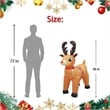 Jeco Giant Weather Resistant Polyester Inflatable LED Christmas Reindeer