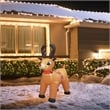 Jeco Giant Weather Resistant Polyester Inflatable LED Christmas Reindeer