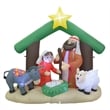 Jeco Giant Weather Resistant Polyester Inflatable LED Nativity Scene