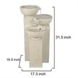 Jeco 3 Tier Bowls Water Fountain With LED Light