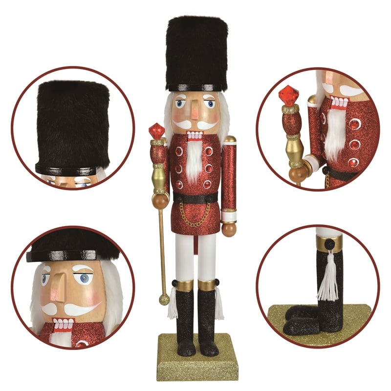 18 In Christmas Nutcracker Shammah Wood Soldier-Multi-color