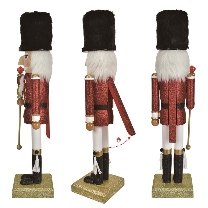 18 In Christmas Nutcracker Shammah Wood Soldier-Multi-color