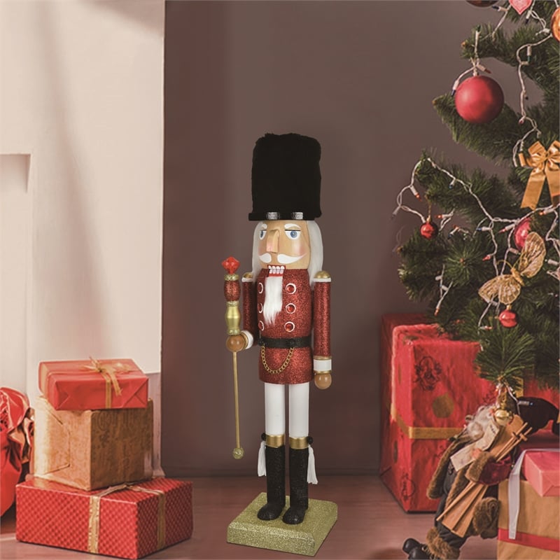 18 In Christmas Nutcracker Shammah Wood Soldier-Multi-color