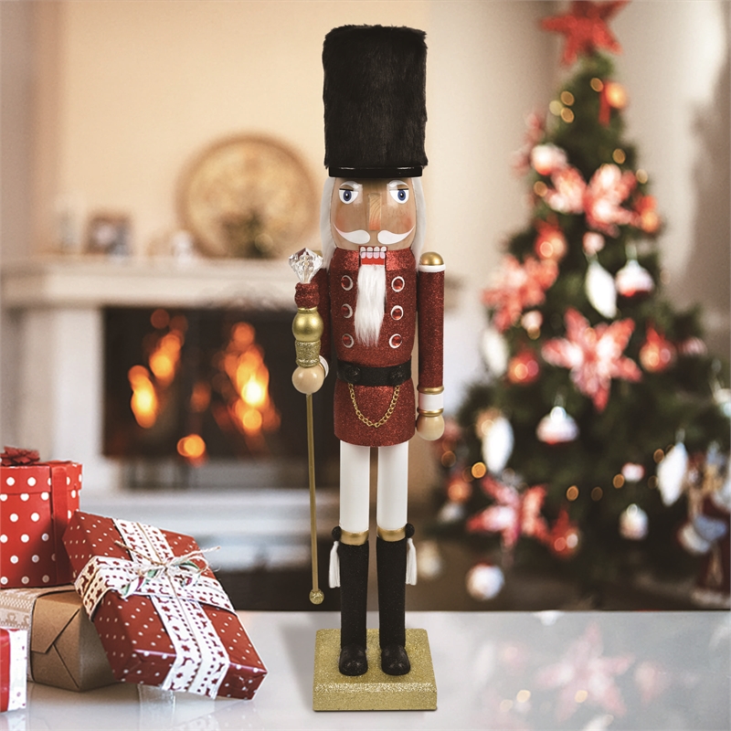 24 Inch Christmas Multi-color Wooden Shammah Soldier Nutcracker