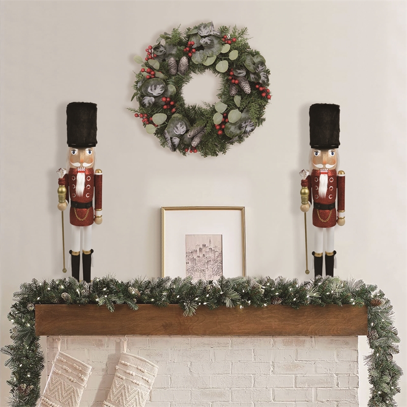 24 Inch Christmas Multi-color Wooden Shammah Soldier Nutcracker