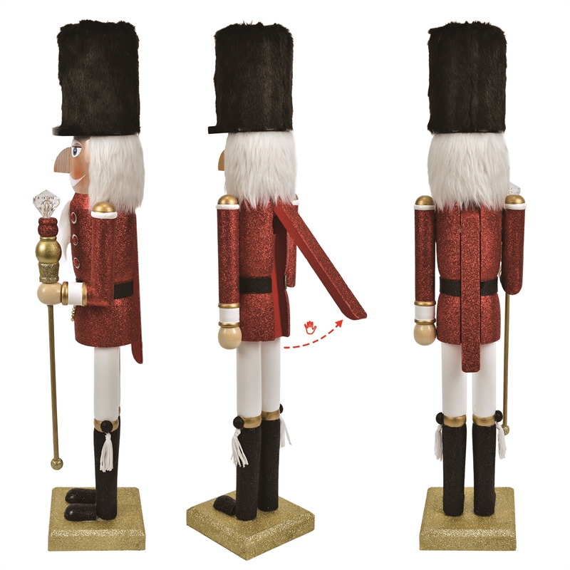 24 Inch Christmas Multi-color Wooden Shammah Soldier Nutcracker
