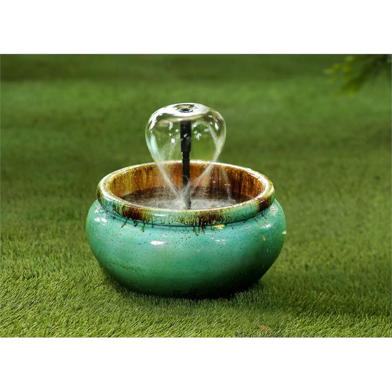 Lyconia Distressed-style Polyresin Water Fountain