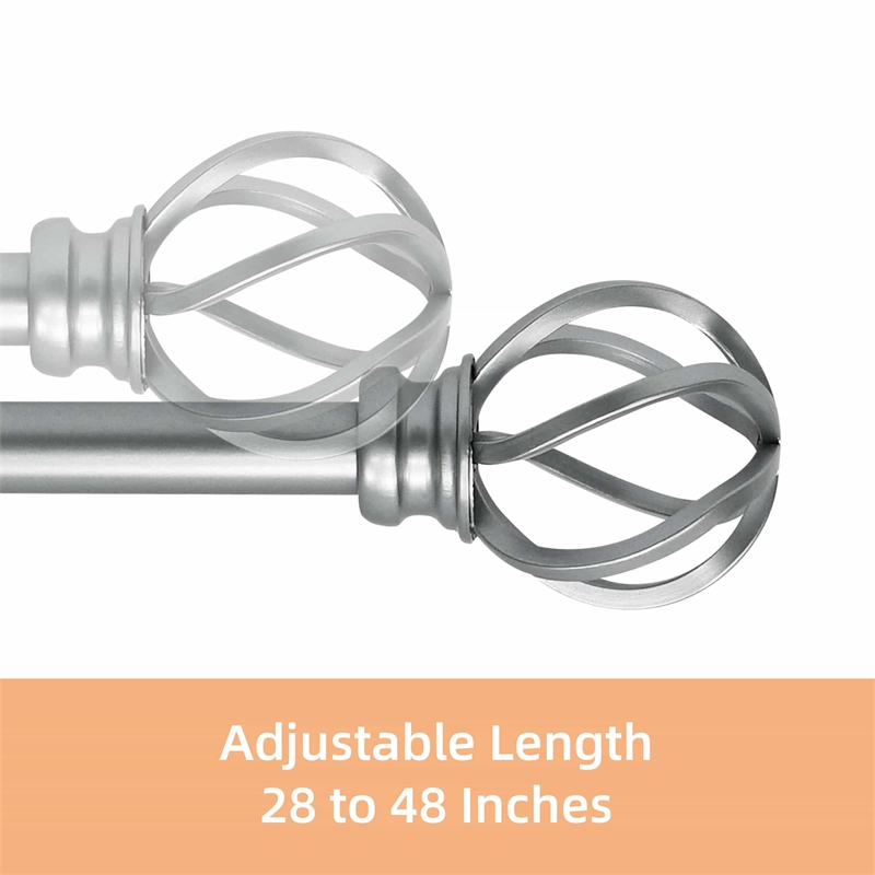 Sophie Adjustable Single Curtain Rod 28