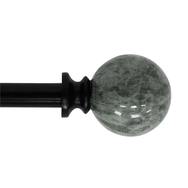 Nancy Adjustable Metal Single Curtain Rod 48