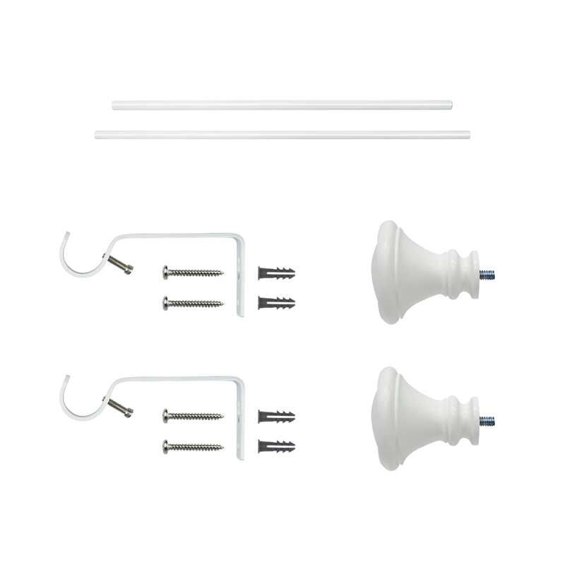 Scarlette Adjustable Single Curtain Rod 28