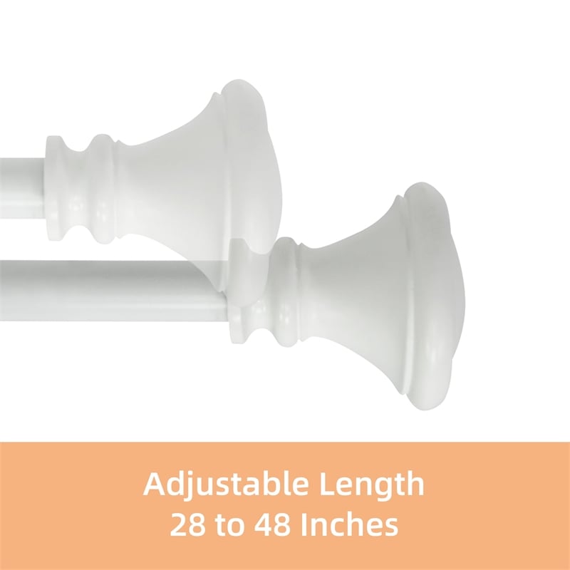 Scarlette Adjustable Single Curtain Rod 28