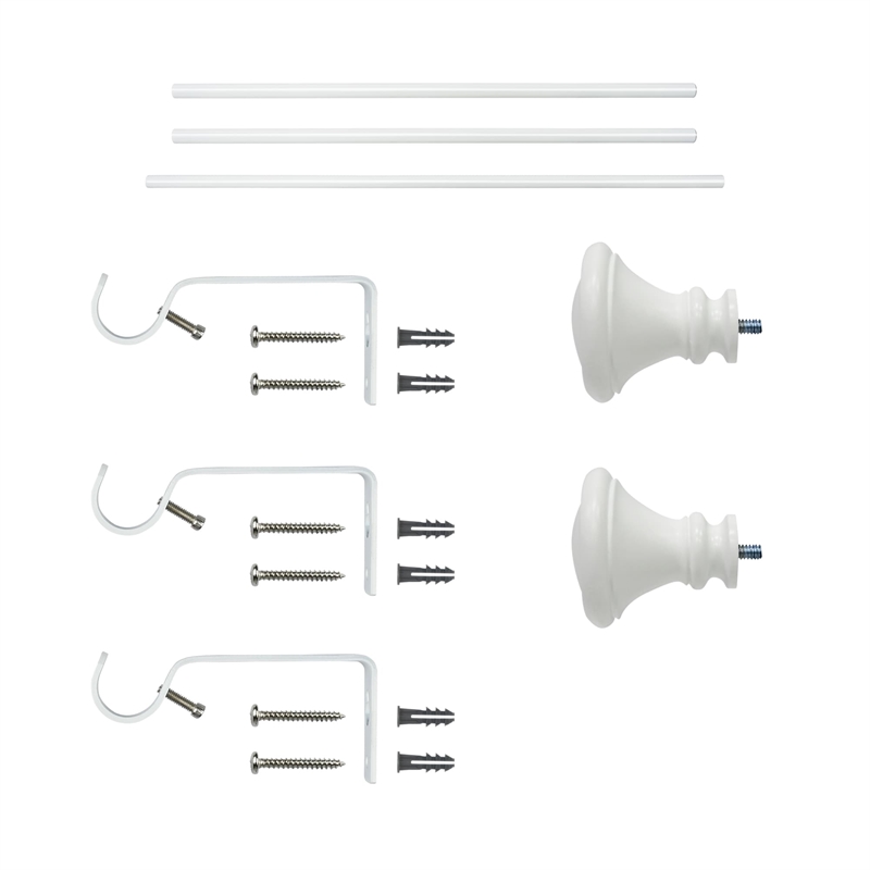 Scarlette Adjustable Single Curtain Rod 84