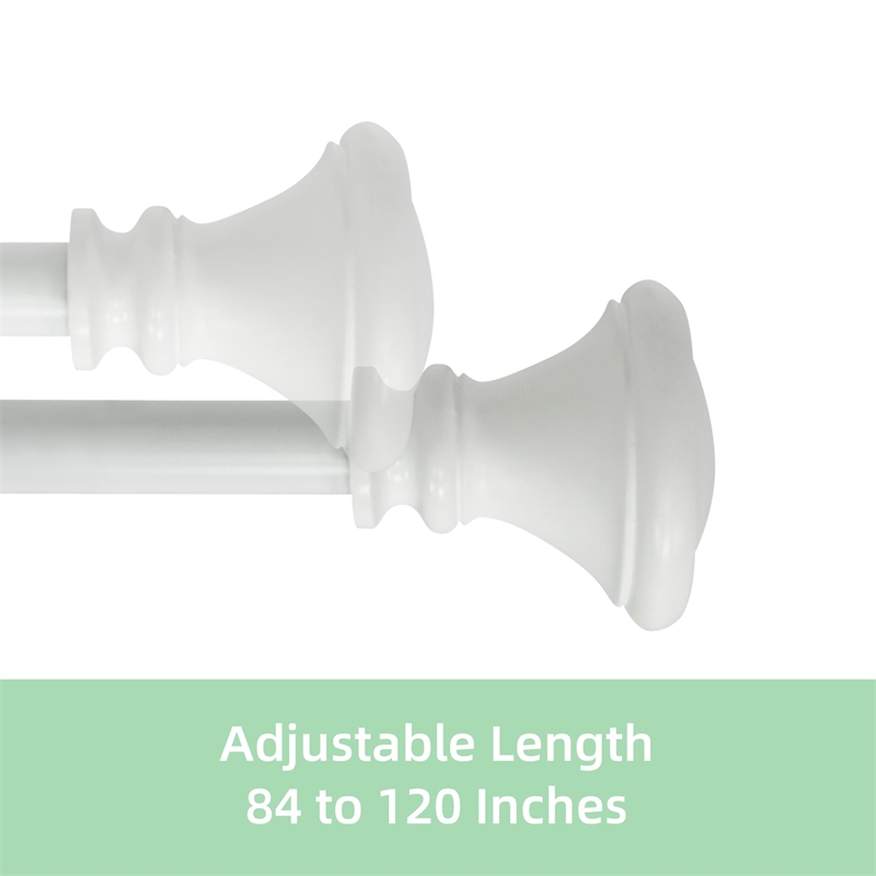 Scarlette Adjustable Single Curtain Rod 84