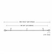 Sophie Adjustable Single Curtain Rod 84