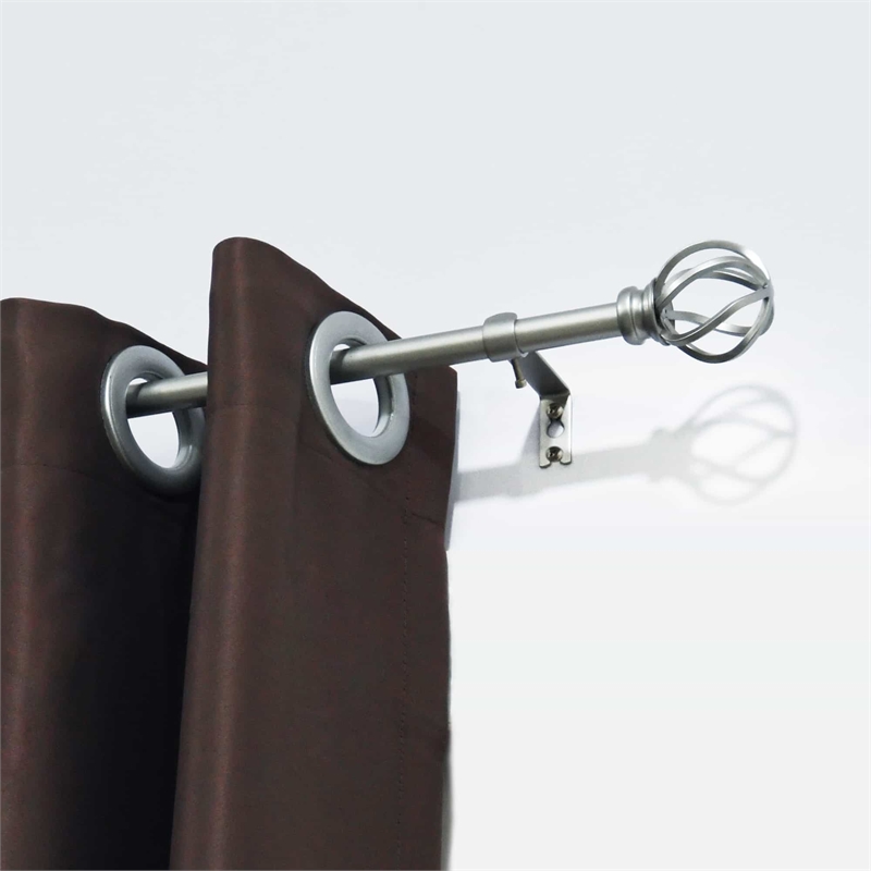 Sophie Adjustable Single Curtain Rod 84