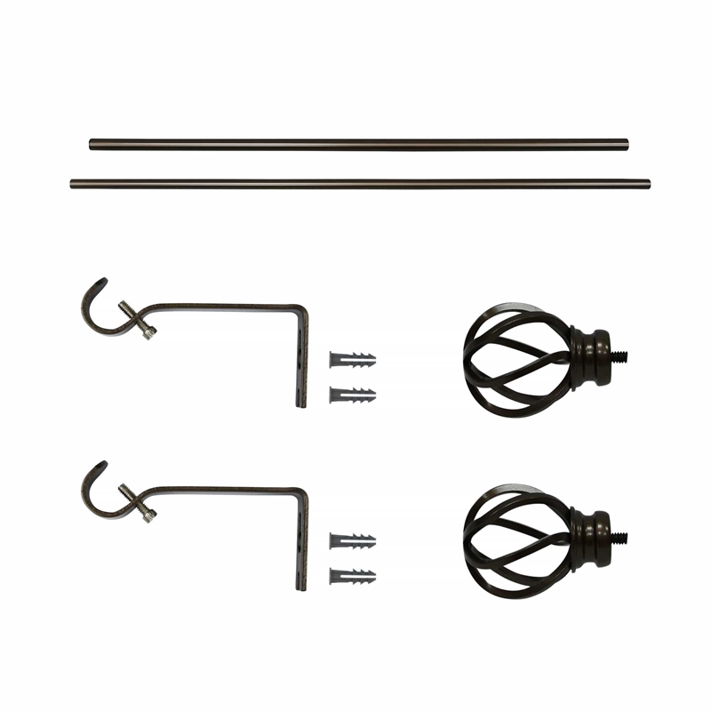 Sophie Adjustable Single Curtain Rod 28