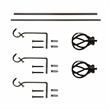 Sophie Adjustable Single Curtain Rod 48