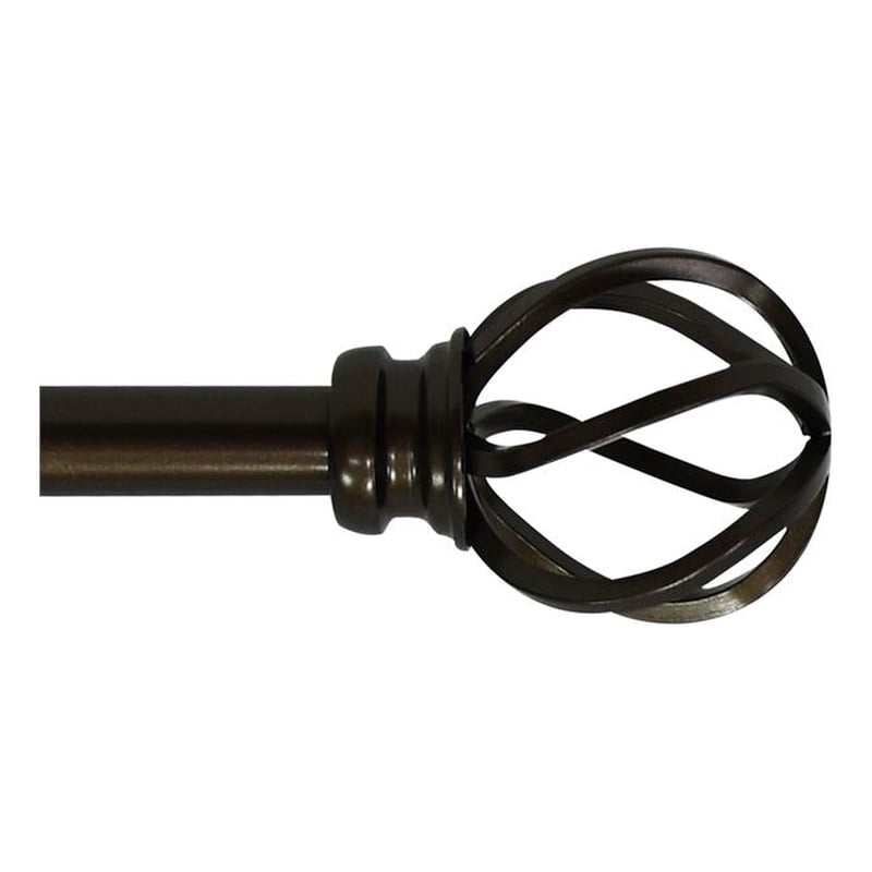 Sophie Adjustable Single Curtain Rod 48